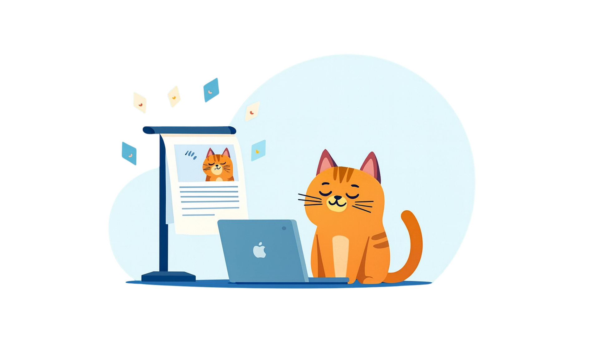 Gato aprendiendo online